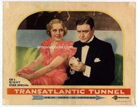 b902 TRANSATLANTIC TUNNEL #2 movie lobby card '35 Richard Dix in tux!