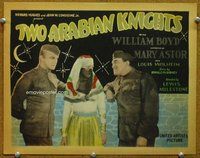 b136 TWO ARABIAN KNIGHTS title movie lobby card '27 William Boyd, Mary Astor