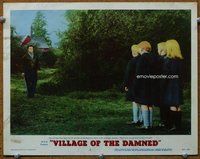 b918 VILLAGE OF THE DAMNED movie lobby card #2 '60 Leave us alone!