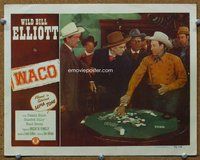 b178 WACO movie lobby card '52 Wild Bill Elliot catches poker cheat!