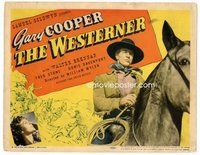 b142 WESTERNER title movie lobby card '40 Gary Cooper, Walter Brennan