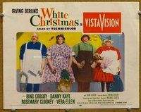 b942 WHITE CHRISTMAS movie lobby card '54 Bing Crosby, Danny Kaye