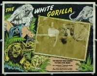 b943 WHITE GORILLA movie lobby card R40s wild savage African animals!