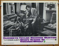 b946 WHO'S AFRAID OF VIRGINIA WOOLF movie lobby card #2 '66 Liz Taylor