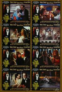 c255 DEATH BECOMES HER 8 English movie lobby cards '92 Willis, Hawn