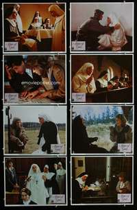 c062 AGNES OF GOD 8 movie lobby cards '85 Jane Fonda, Meg Tilly