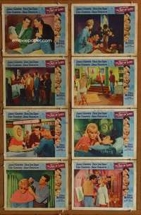 c086 ART OF LOVE 8 movie lobby cards '65 Dick Van Dyke, Elke Sommer
