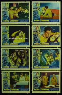 c089 ATOMIC SUBMARINE 8 movie lobby cards '59 Arthur Franz, Dick Foran