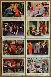 c092 BACHELOR IN PARADISE 8 movie lobby cards '61 Bob Hope, Lana Turner