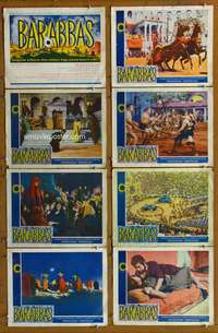 c100 BARABBAS 8 movie lobby cards '62 Anthony Quinn, Silvana Mangano