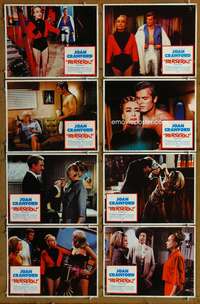 c118 BERSERK 8 movie lobby cards '67 crazy Joan Crawford, Diana Dors