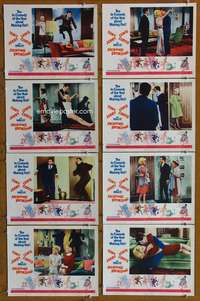 c148 BOEING BOEING 8 movie lobby cards '65 Tony Curtis, Jerry Lewis