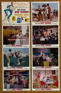 c151 BON VOYAGE 8 movie lobby cards '62 Walt Disney, MacMurray, Wyman