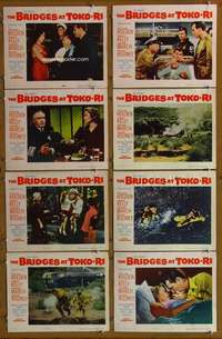 c163 BRIDGES AT TOKO-RI 8 movie lobby cards '54 Grace Kelly, Holden
