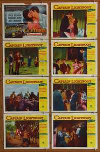 c180 CAPTAIN LIGHTFOOT 8 movie lobby cards '55 Rock Hudson, Sirk