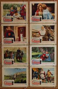 c189 CASTILIAN 8 movie lobby cards '63 Cesar Romero, Frankie Avalon