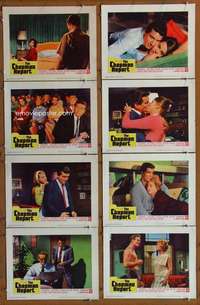 c196 CHAPMAN REPORT 8 movie lobby cards '62 Jane Fonda, Irving Wallace