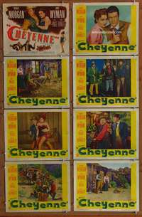 c200 CHEYENNE 8 movie lobby cards '47 Dennis Morgan, Jane Wyman