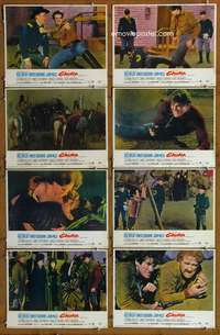 c202 CHUKA 8 movie lobby cards '67 Rod Taylor, Ernest Borgnine