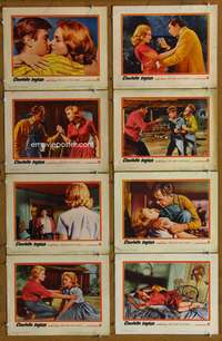 c205 CLAUDELLE INGLISH 8 movie lobby cards '61 misbehavin' Diane McBain!