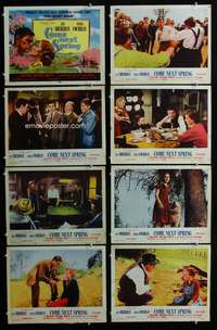 c212 COME NEXT SPRING 8 movie lobby cards '56 Ann Sheridan, Cochran