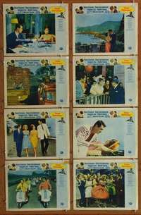 c213 COME SEPTEMBER 8 movie lobby cards '61 Sandra Dee, Rock Hudson