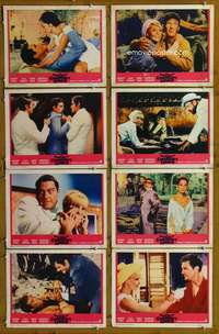 c219 CORRUPT ONES 8 movie lobby cards '67 orgy of evil, Robert Stack