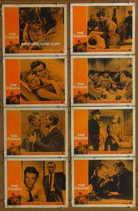 c222 COUCH 8 movie lobby cards '62 Robert Bloch, Grant Williams