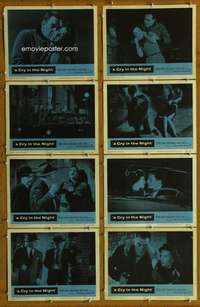 c233 CRY IN THE NIGHT 8 movie lobby cards '56 Natalie Wood, O'Brien
