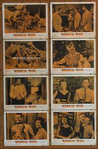c252 DEADLY DUO 8 movie lobby cards '62 Reginald Le Borg, double-cross!