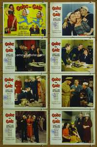 c367 GOBS & GALS 8 movie lobby cards '52 George & Bert Bernard!
