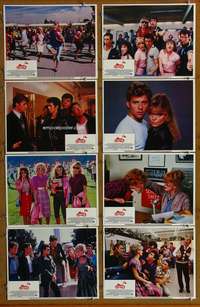c375 GREASE 2 8 movie lobby cards '82 Michelle Pfeiffer, Adrian Zmed