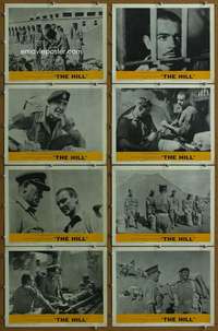 c418 HILL 8 movie lobby cards '65 Sidney Lumet, Sean Connery, WWII