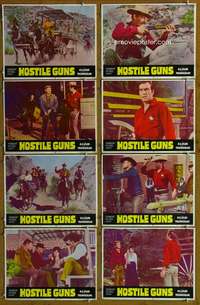 c430 HOSTILE GUNS 8 movie lobby cards '67 George Montgomery, De Carlo
