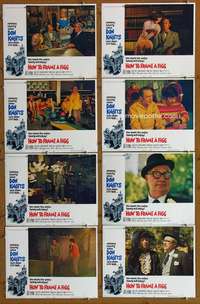 c436 HOW TO FRAME A FIGG 8 movie lobby cards '71 Don Knotts, Joe Flynn