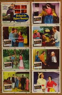 c443 I'D CLIMB THE HIGHEST MOUNTAIN 8 movie lobby cards '51 Hayward