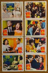 c453 INTERNS 8 movie lobby cards '62 Michael Callan, Cliff Robertson