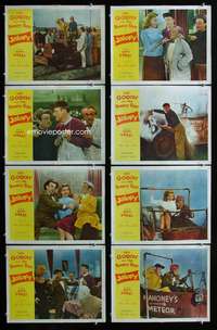 c467 JALOPY 8 movie lobby cards '53 Leo Gorcey & The Bowery Boys!