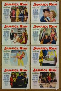 c468 JAMAICA RUN 8 movie lobby cards '53 Ray Milland, Arlene Dahl