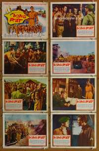 c488 KING RAT 8 movie lobby cards '65 George Segal, World War II!