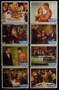c491 KNOCKOUT 8 movie lobby cards '47 Kirkwood as Joe Palooka, boxing!