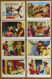c498 LAST CHALLENGE 8 movie lobby cards '67 The Pistolero of Red River!