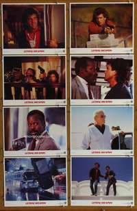 c506 LETHAL WEAPON 8 movie lobby cards '87 Mel Gibson, Danny Glover