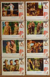 c516 LONG & SHORT & THE TALL 8 movie lobby cards '60 Laurence Harvey