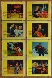 c532 MAIN ATTRACTION 8 movie lobby cards '62 Pat Boone, Nancy Kwan