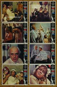 c541 MARAT/SADE 8 movie lobby cards '67 Patrick Magee, Ian Richardson