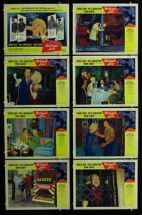 c556 MIDNIGHT LACE 8 movie lobby cards '60 Doris Day, Rex Harrison