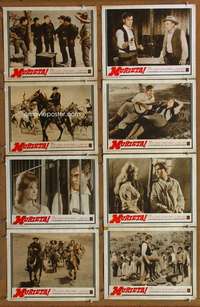 c575 MURIETA 8 movie lobby cards '65 Jeffrey Hunter, Arthur Kennedy