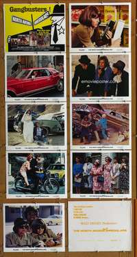 c030 NORTH AVENUE IRREGULARS 9 movie lobby cards '79 Leachman, Disney