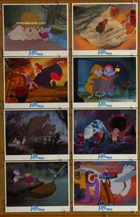 c656 RESCUERS 8 movie lobby cards '77 Walt Disney mice cartoon!